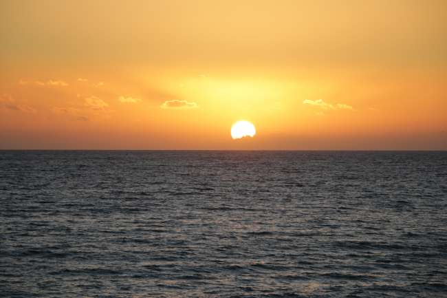Sunset über den Klippen der Algarve