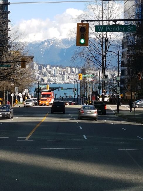 Start der Busfahrt in Vancouver