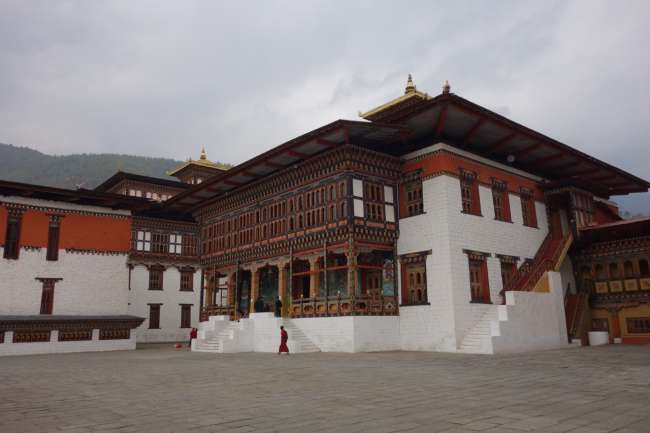 Inside Thimphu Dzong