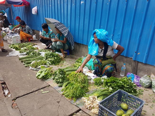 On the market in Yangon (Myanmar)