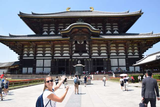 The largest wooden building in the world (Kerstin for Scale)