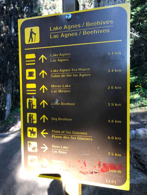 Wandern am Lake Louise