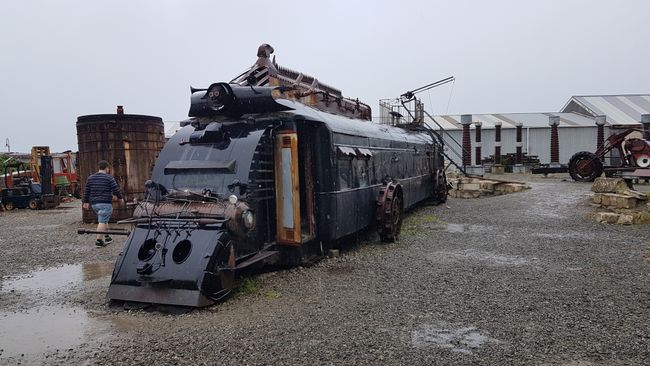 Locomotive in the Steampunk Museum