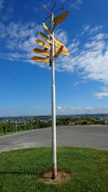 Signpost at the lookout