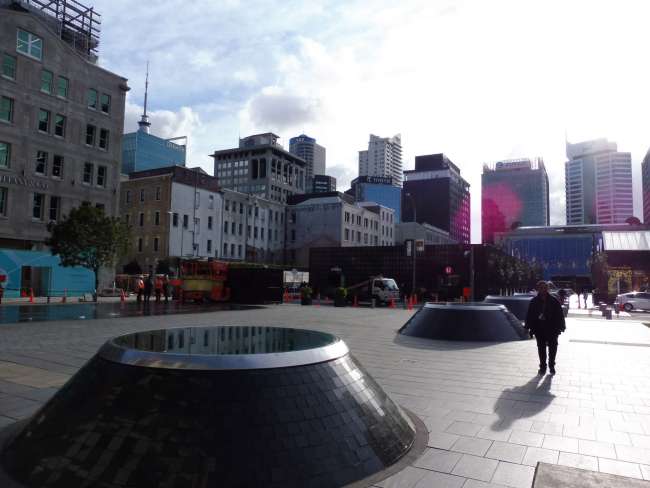 View of Britomart and Skyline of Auckland