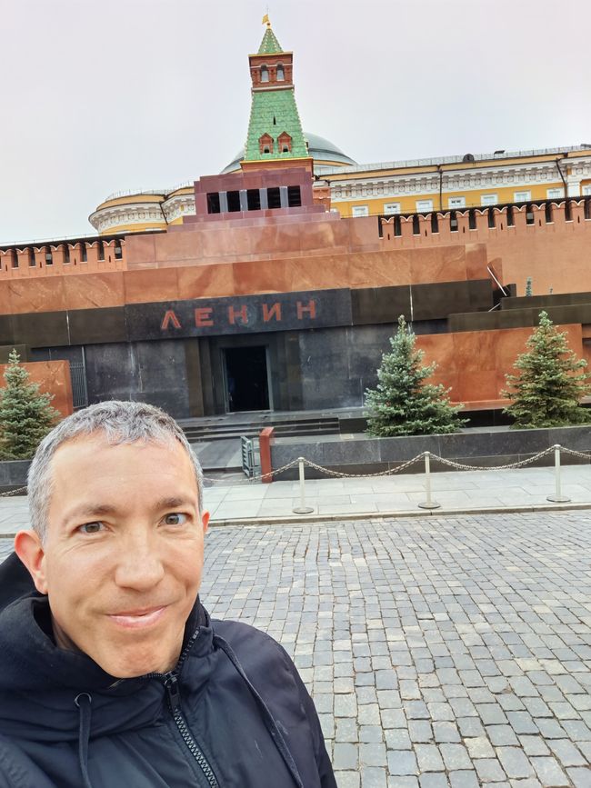 Lenin Mausoleum and yours truly