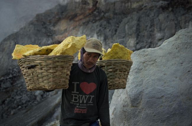 The workers of Ijen