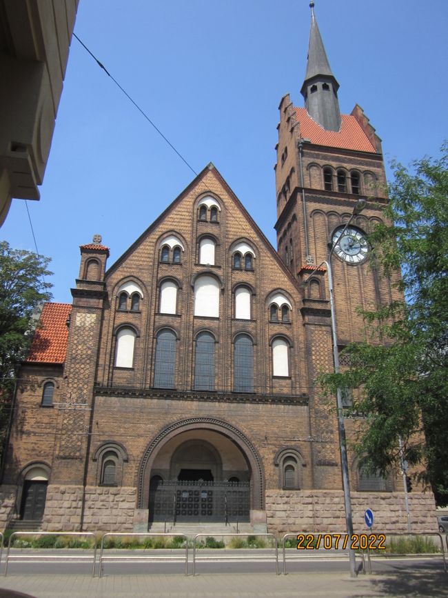 Imposante Ev. Kirche in Ostrava