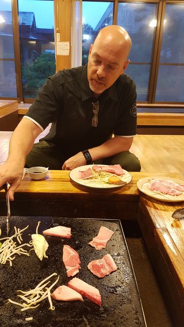 Kobe-Steak auf heißem Stein!
