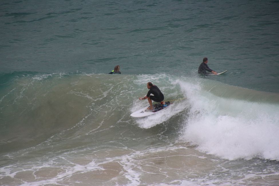 Surfer in Action