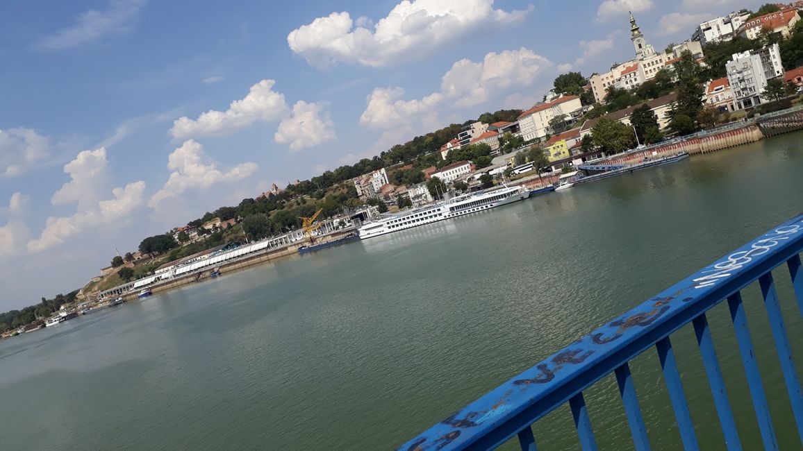 Donau und Belgrad.