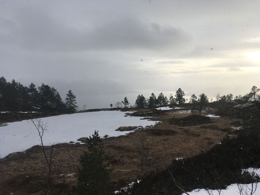 Schnee, See Fjord. Was für ein Klimax!