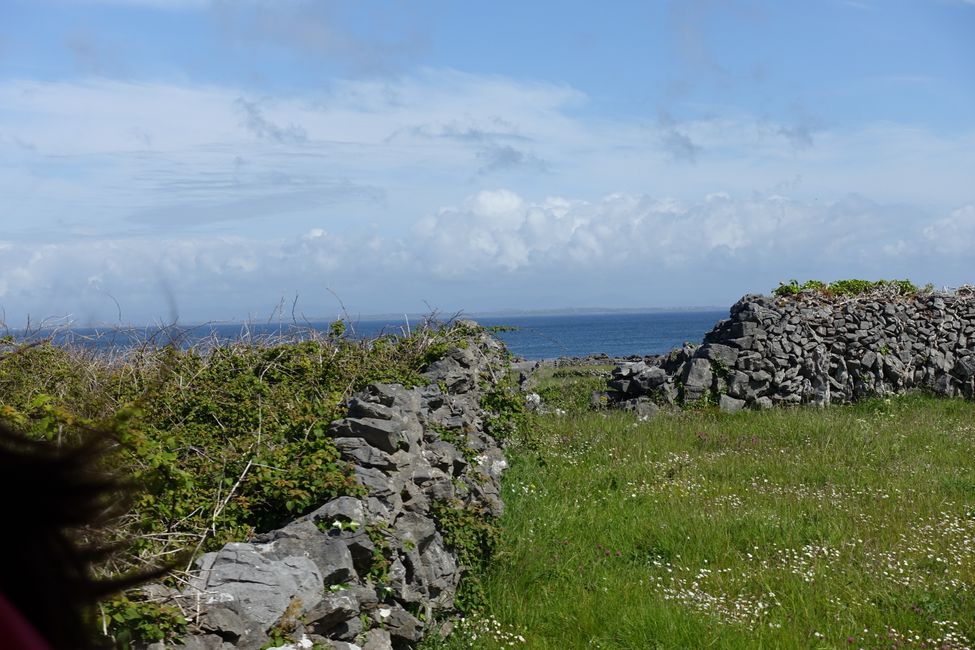 Stone walls near the sea