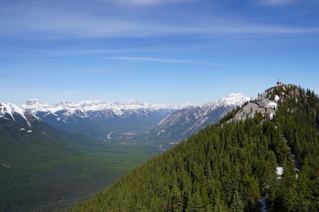 Mit der Banff Gondel auf den Sulphur Mountain