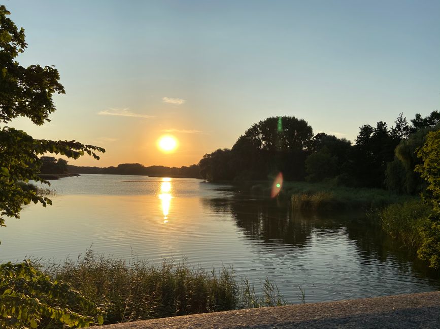 Abendstimmung am Moorteich in Stralsund
