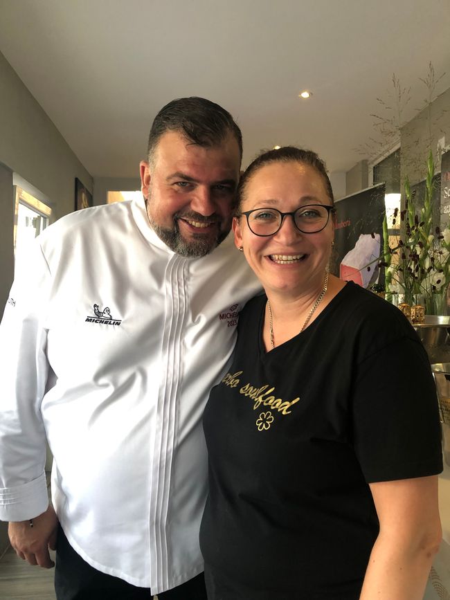 The hosts: star chef Marcel Kazda and his wife Hermine