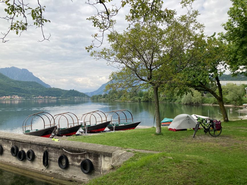 Campsite at Lago di Garlate