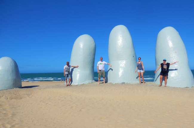 Die berühmten Finger in Punta del Este