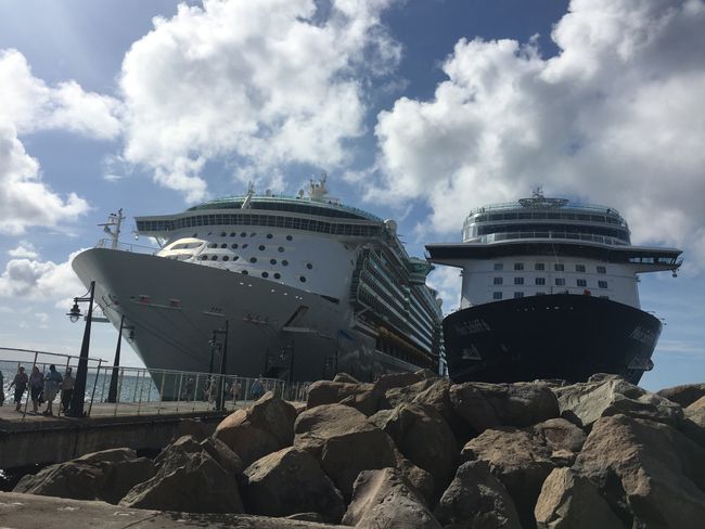 With the Mein Schiff 6 from New York to St. Kitts, a Caribbean island in Jamaica.