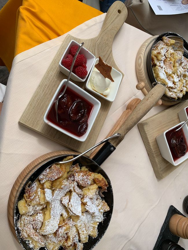 Kaiserschmarren is a national dish from Austria. Best enjoyed at the Stangelwirt in Tyrol.
