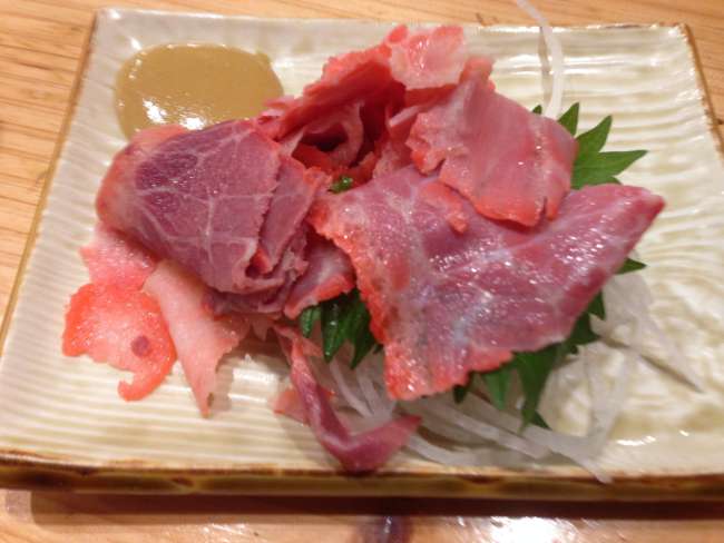 whale sashimi