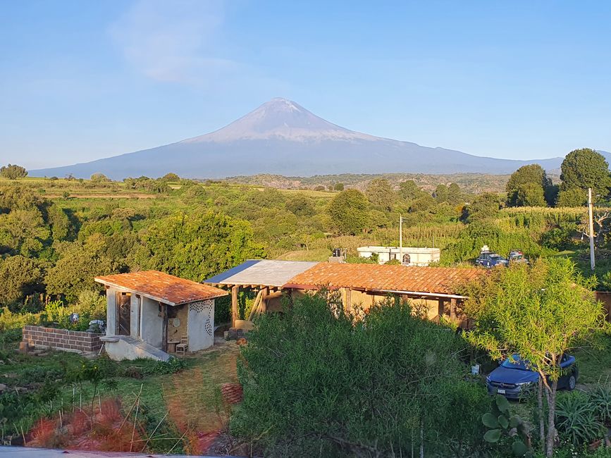 View of the volcano from the AirBnB