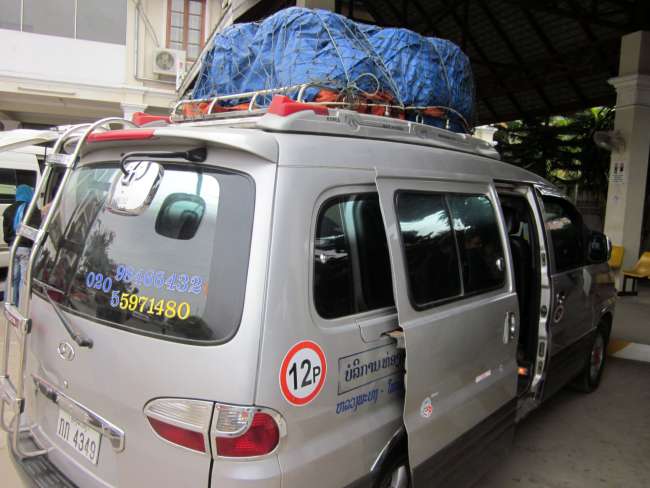 Our van to Phonsavanh