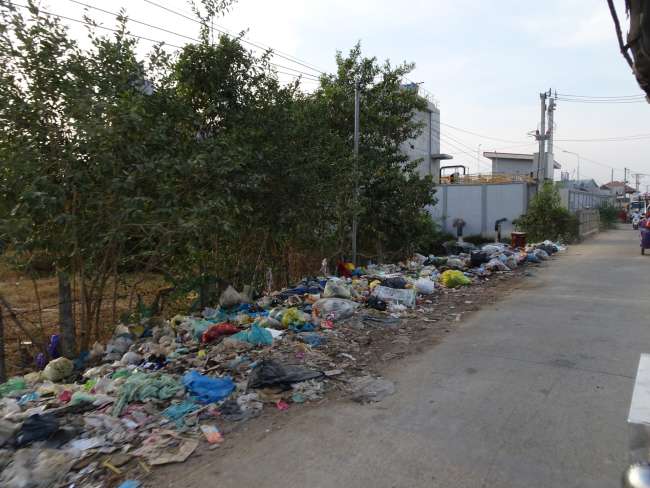 Allgegenwärtig in Kambodscha - der Müll