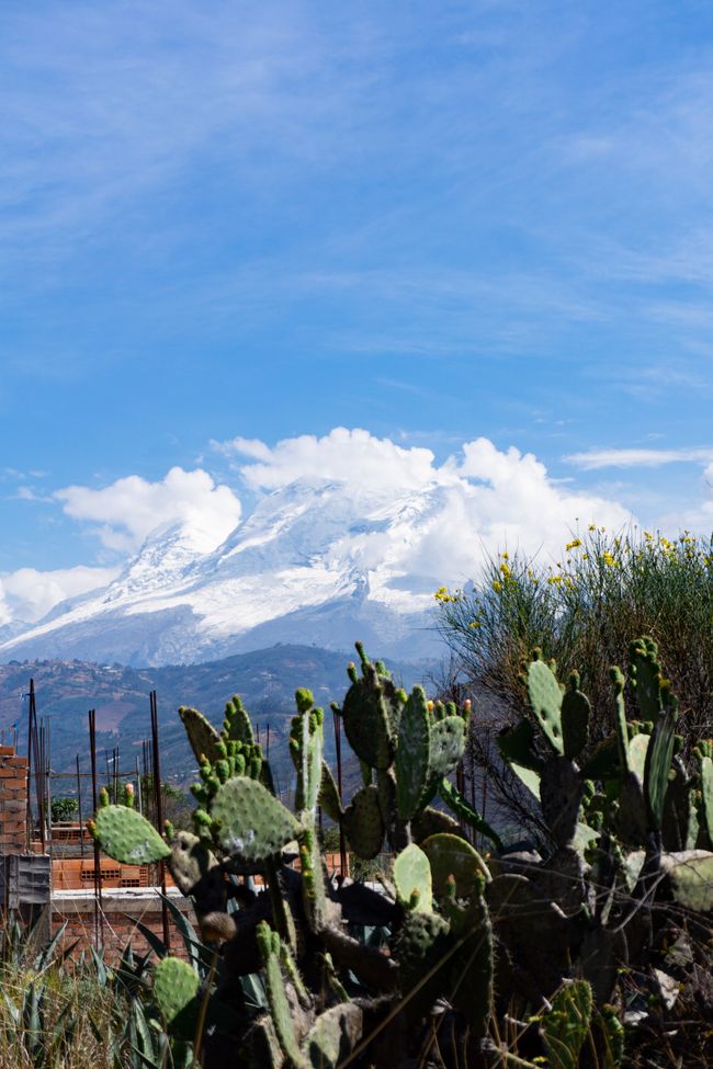 Den 6768m hohen Huascarán sieht man von überall aus