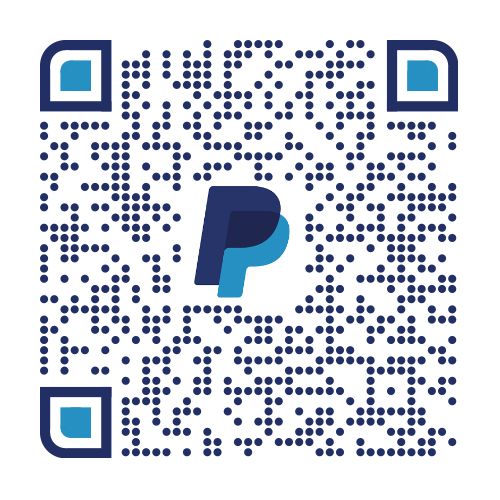 QR code for donations via PayPal