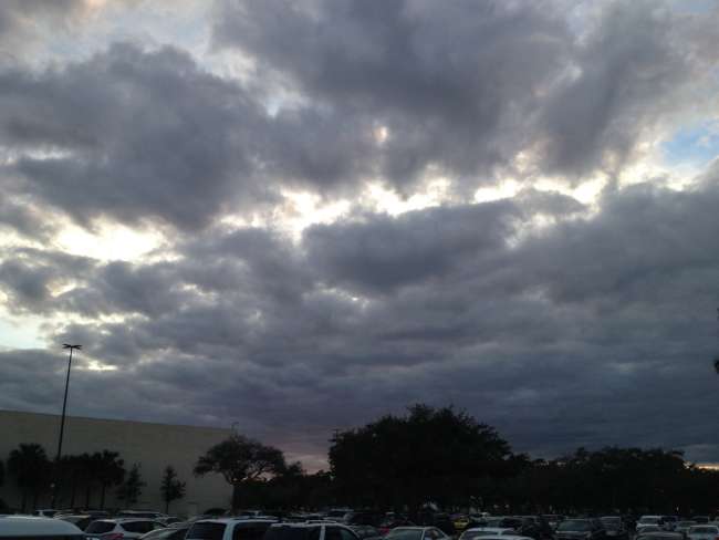 Cloudy sky in Orlando