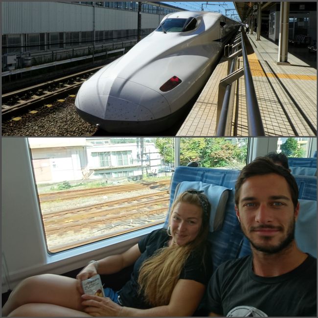 shinkansen comfortable and fast (320km/h)