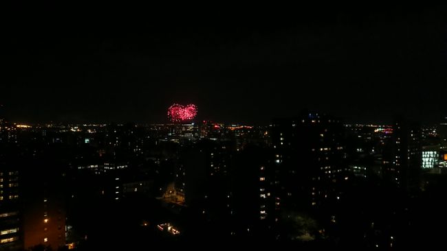 Feuerwerk über Montreal