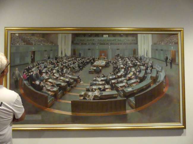 Painting of the House of Representatives - we were not allowed to take photos in the actual room because it was a session day