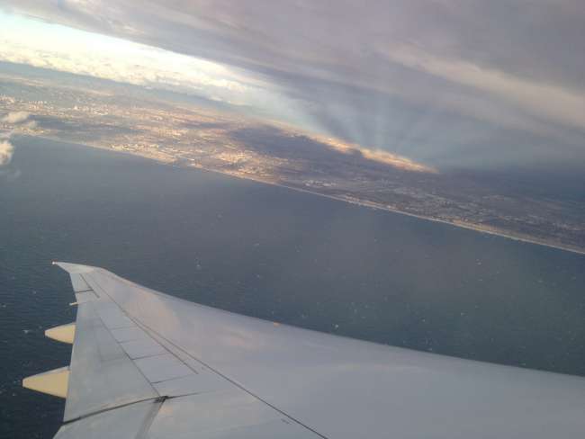 Blick auf LA aus der Luft