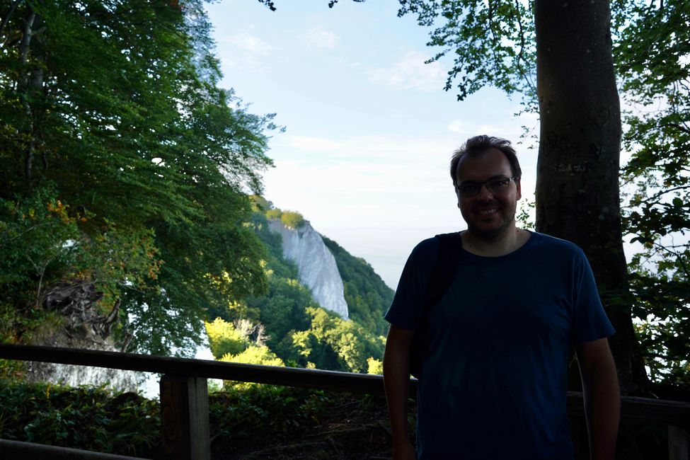 Jörg auf der Viktoriasicht-Plattform