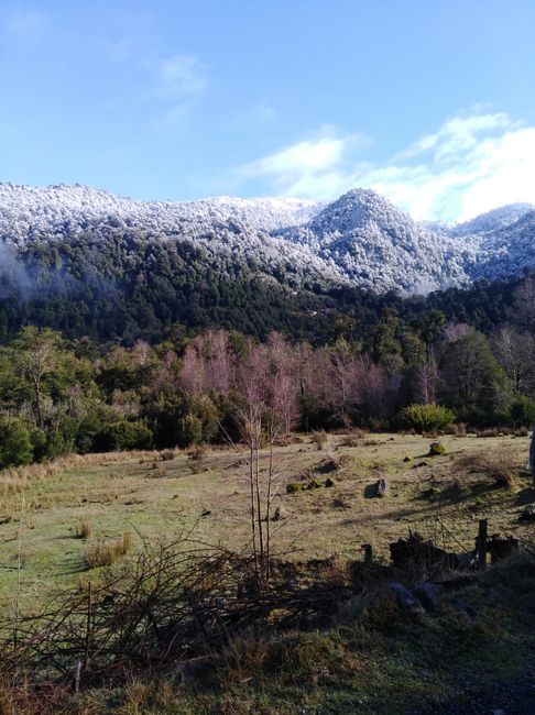 The snow line, as in the photo calendar