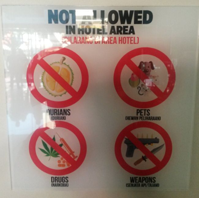 Durians sind anscheinend genauso gefährlich wie Drogen und Waffen...