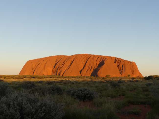 Uluru at our first sunset