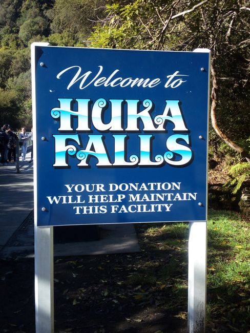 Huka falls and honey
