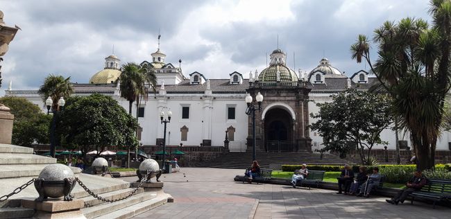 am Plaza Grande in Quito