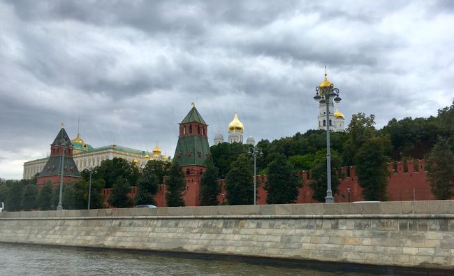 Der Kreml aus bekannter Perspektive.