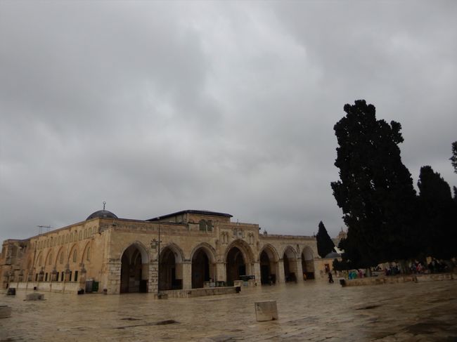 Al-Aqsa Moschee bei Schmuddelwetter