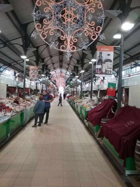 Inside the market hall