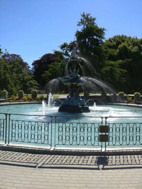 Springbrunnen Botanischer Garten Christchurch 