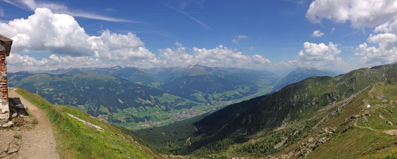 View from the Helmet in the Hochpustertal