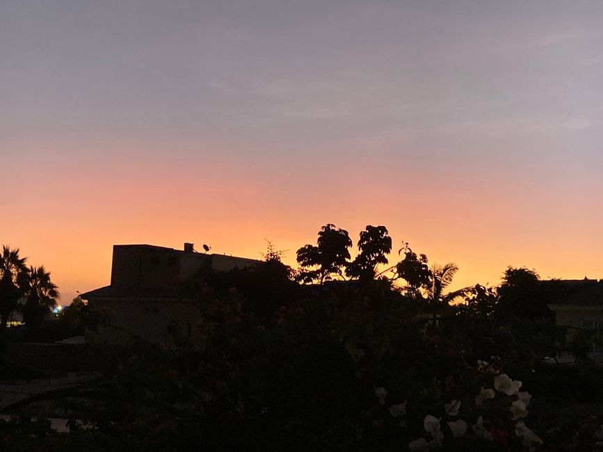 Abendstimmung von unserem Balkon