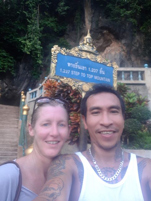 1237 steps up and 1237 down to Wat Tham sua, Krabi