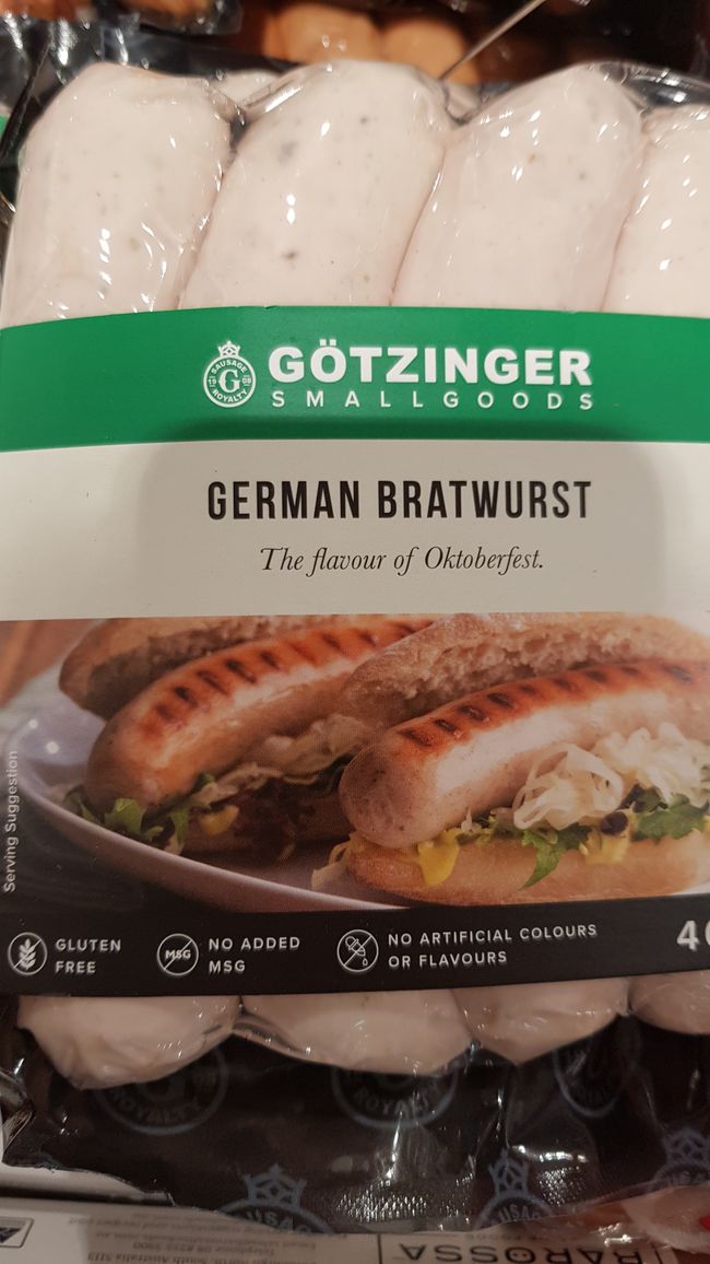 Bratwurst according to Oktoberfest recipe