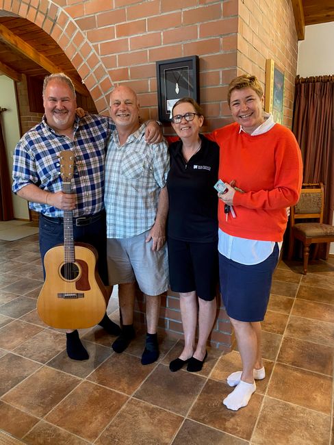 Great hosts at the Morepork Riverside Lodge: Barb & Paul